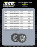 BSR F2630-D Drag Foam Tires (Black) (2) (26mm Wide) (30 Shore) w/12mm Hex w/Free Stickers