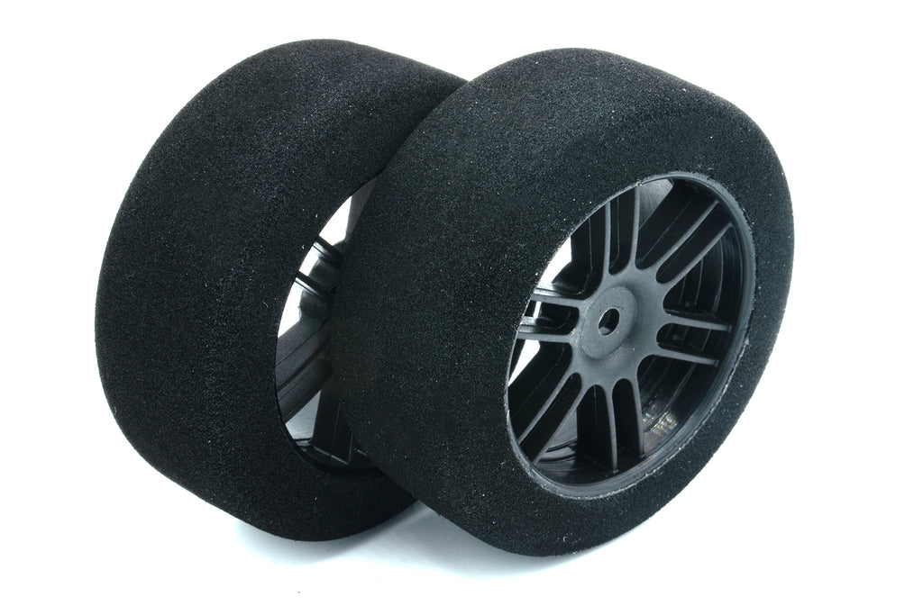 BSR F2630-D Drag Foam Tires (Black) (2) (26mm Wide) (30 Shore) w/12mm Hex w/Free Stickers