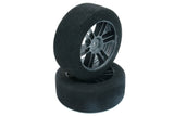 BSR F2630-D Drag Foam Tires (Black) (2) (26mm Wide) (30 Shore) w/12mm Hex w/Free Stickers