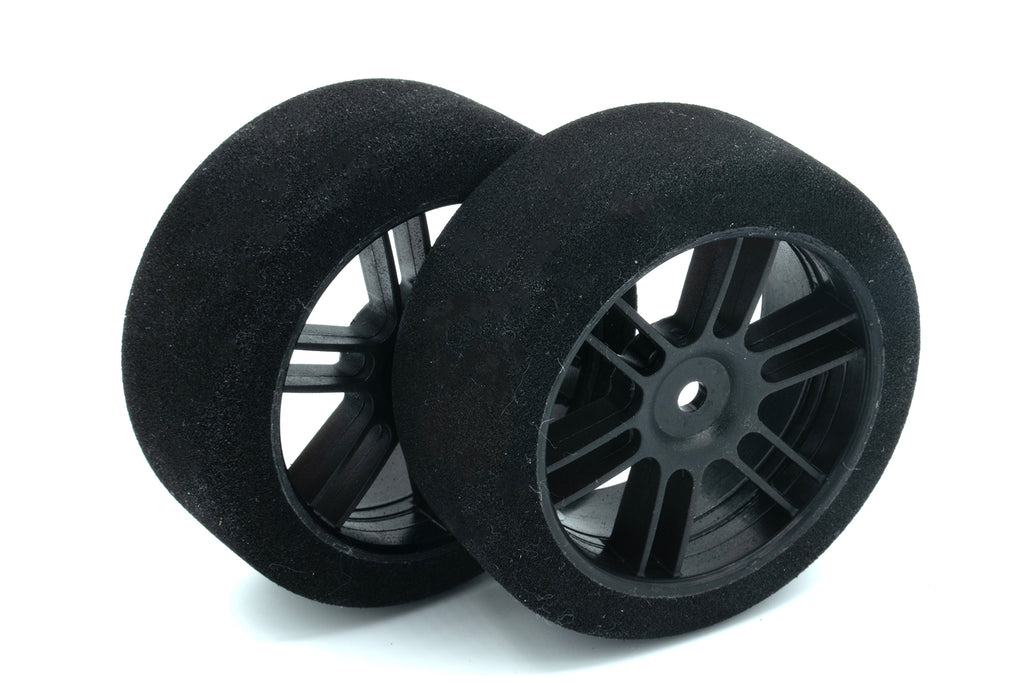 BSR F2635-B  Foam Tires NITRO (Black) (2) (26mm Wide) (35 Shore) w/12mm Hex w/Free Stickers