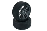 BSR F2635-B  Foam Tires NITRO (Black) (2) (26mm Wide) (35 Shore) w/12mm Hex w/Free Stickers