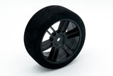 BSR F2635-B  Foam Tires NITRO (Black) (2) (26mm Wide) (35 Shore) w/12mm Hex w/Free Stickers