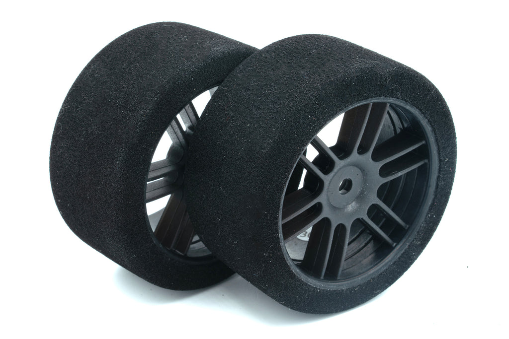 BSR F3030-B Racing Foam Tires NITRO (Black) (2) (30mm Wide) (30 Shore) w/12mm Hex w/Free Stickers