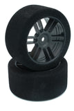 BSR Racing F3030-B Racing Foam Tires NITRO (Black) (2) (30mm Wide) (30 Shore) w/12mm Hex w/Free Stickers