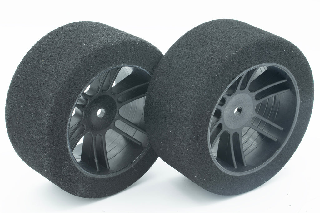 BSR F2642-B Foam Tires BITRO (Black) (2) (26mm Wide) (42 Shore) w/12mm Hex w/Free Stickers