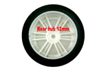 CONJ11504 Contact 1/10 Rear 30mm Damp Shore Nylon Rim On Road Foam Tires (2)